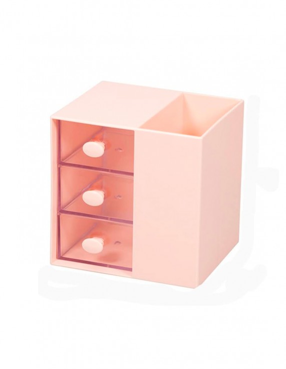 ORGANIZADOR ROSA 3 CAJONES