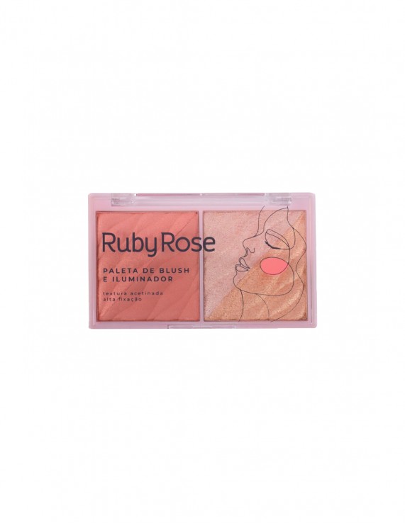 RUBY ROSE Palette Blush & Illuminator